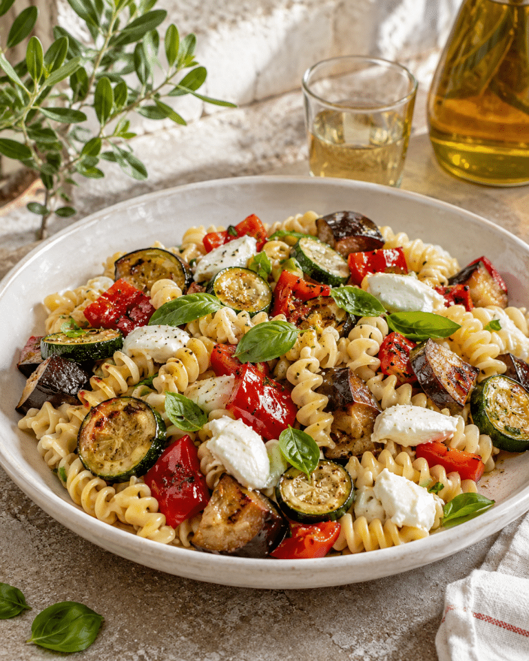 fusilli-sin-gluten-verduras-mozzarella