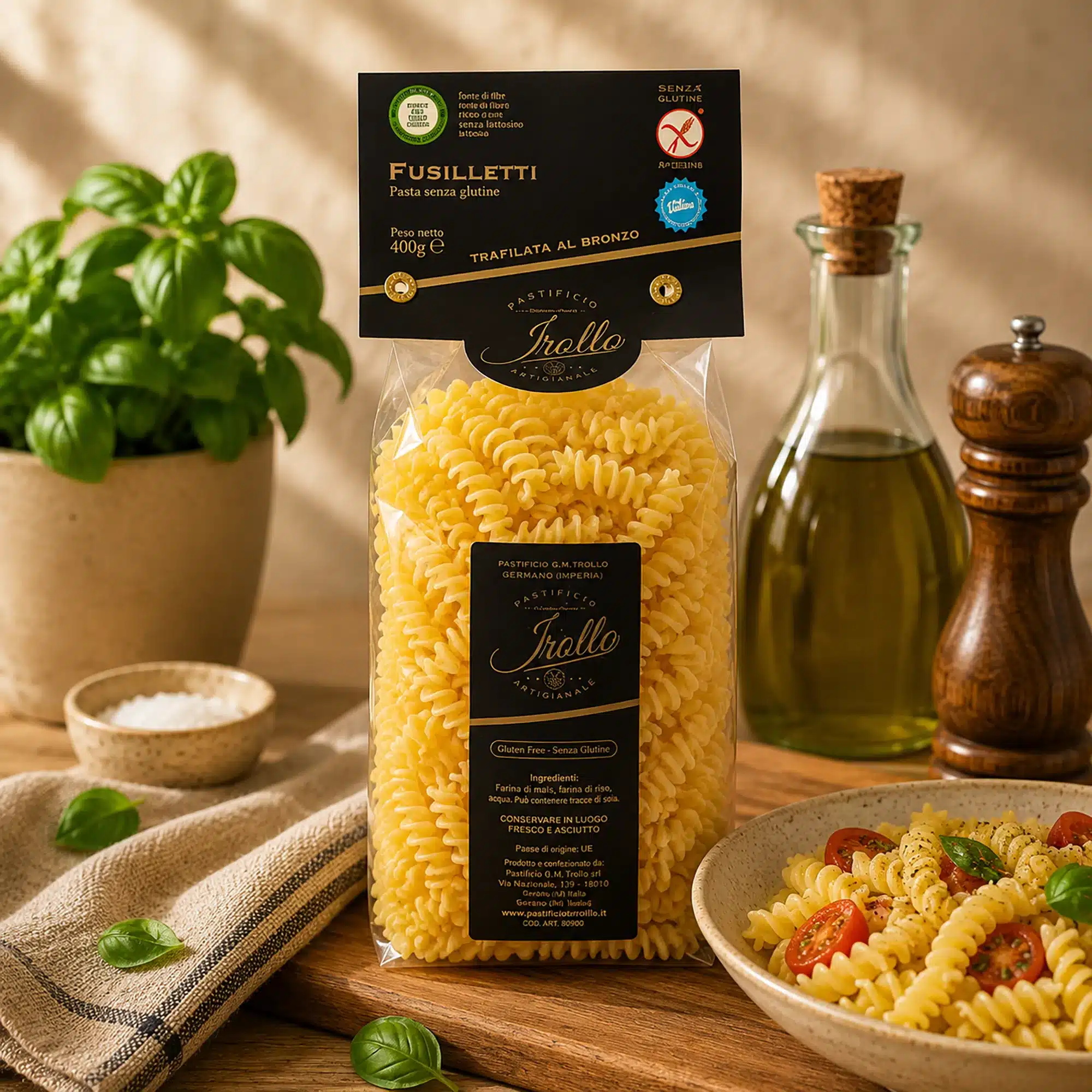 Fusilletti Irollo Pasta Ecológica Pasta Sin Gluten