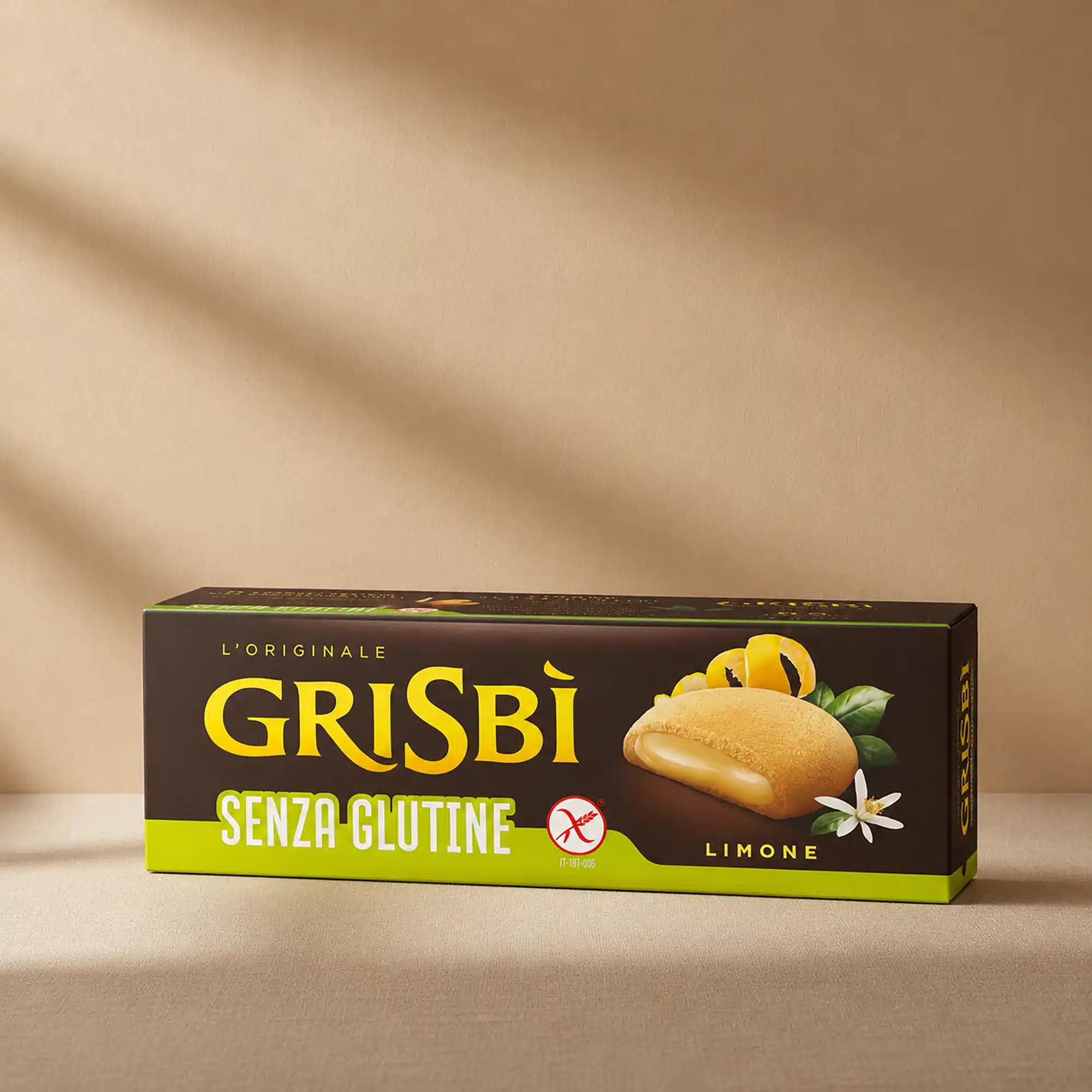 Galletas Grisbí limón sin gluten rellenas de crema en formato 150 g