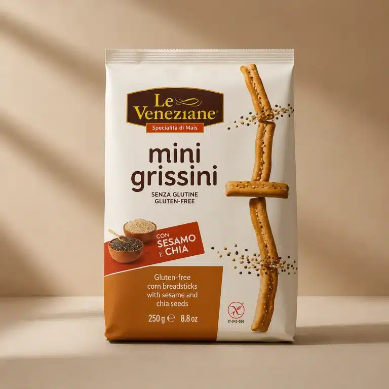 Mini grissini con sésamo y chia